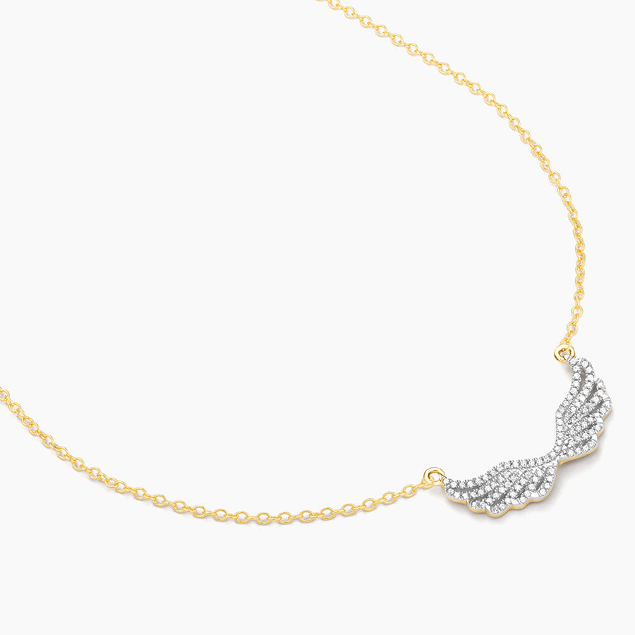 14kt Gold Wing It Pendant Necklace