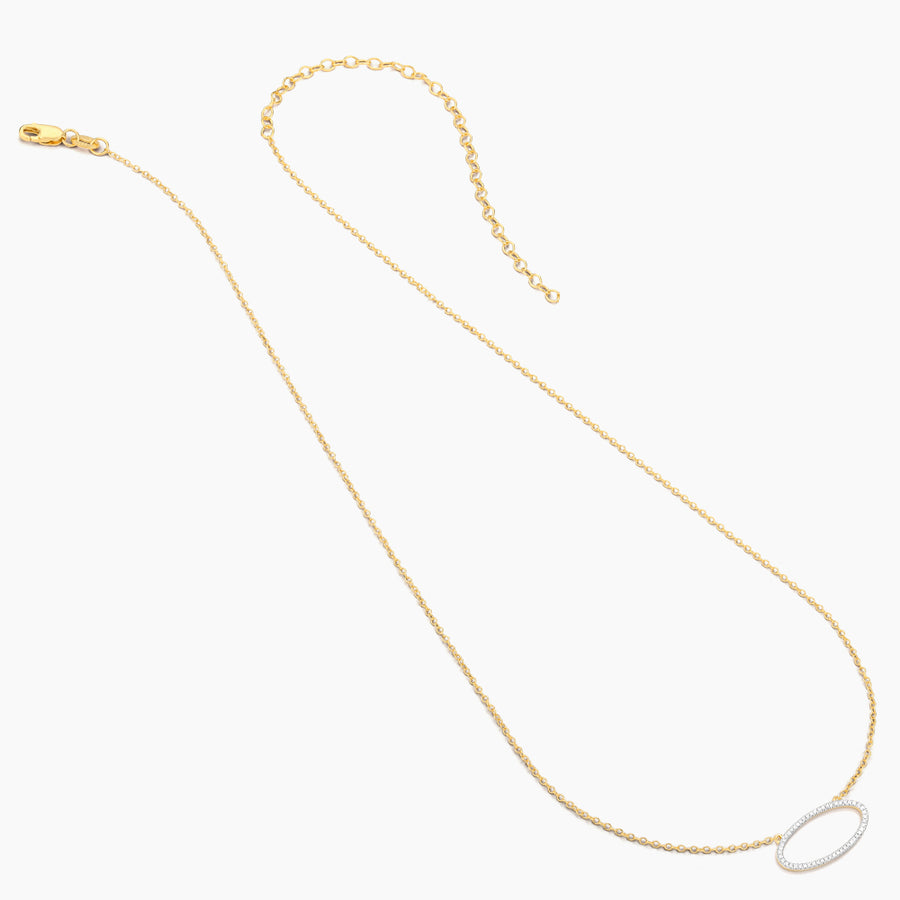 14kt Gold One with the Oval Pendant Necklace