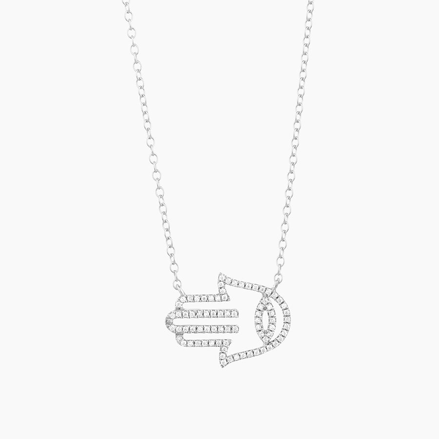 Hamsa Handshake Pendant Necklace