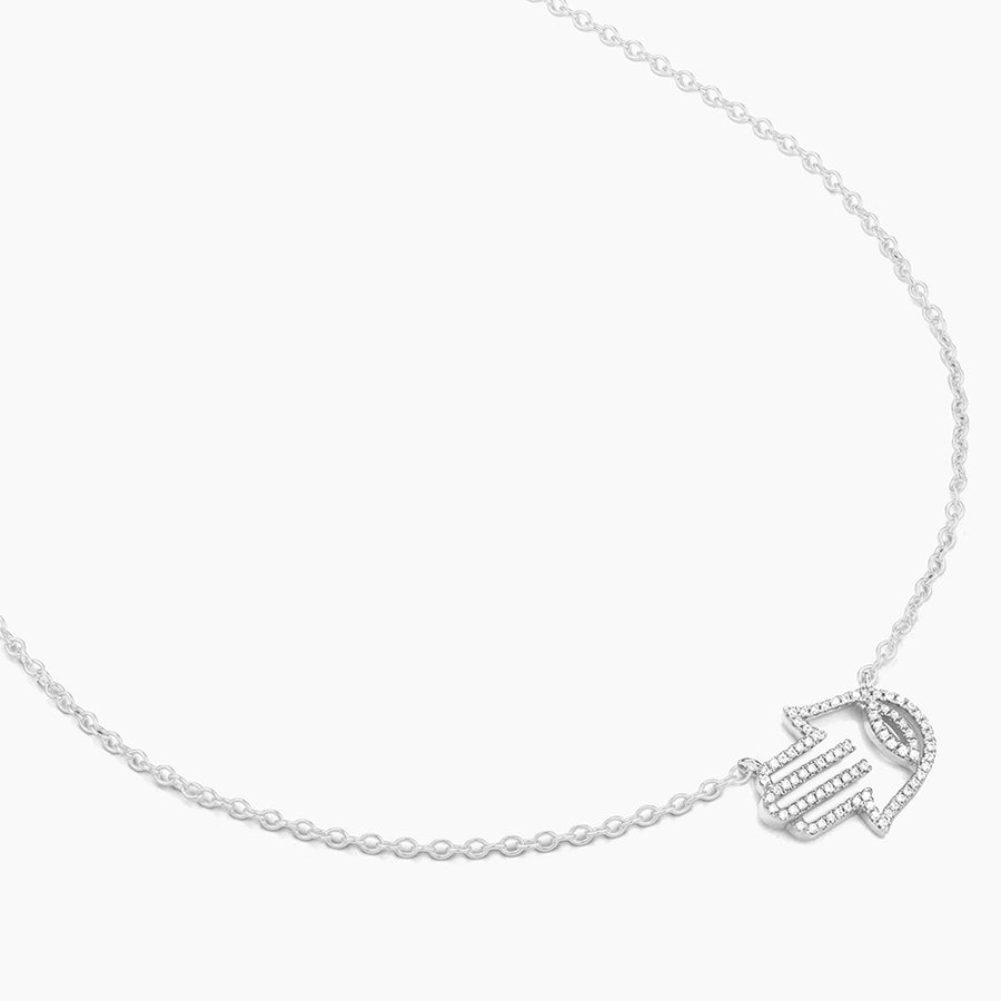 Hamsa Handshake Pendant Necklace