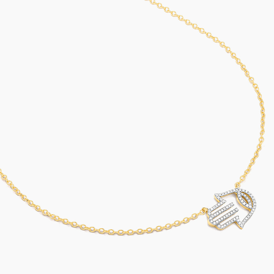 Hamsa Handshake Pendant Necklace