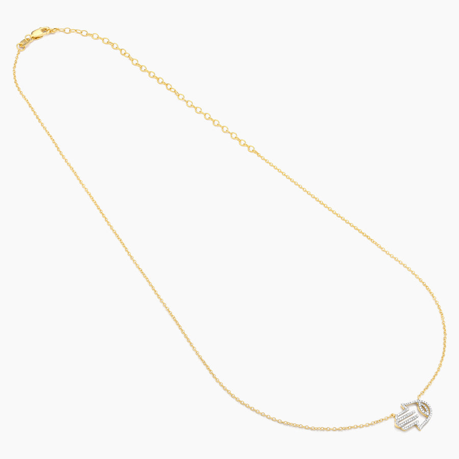 Hamsa Handshake Pendant Necklace