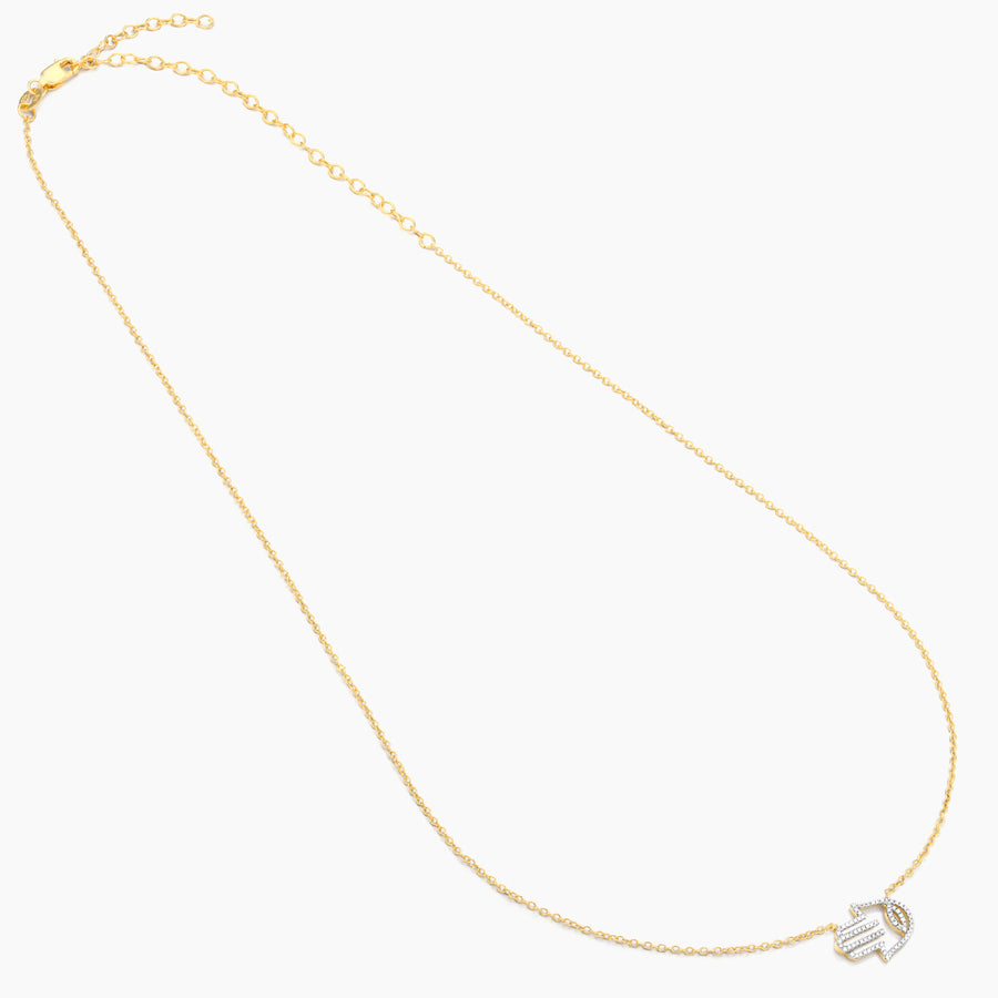 Hamsa Handshake Pendant Necklace