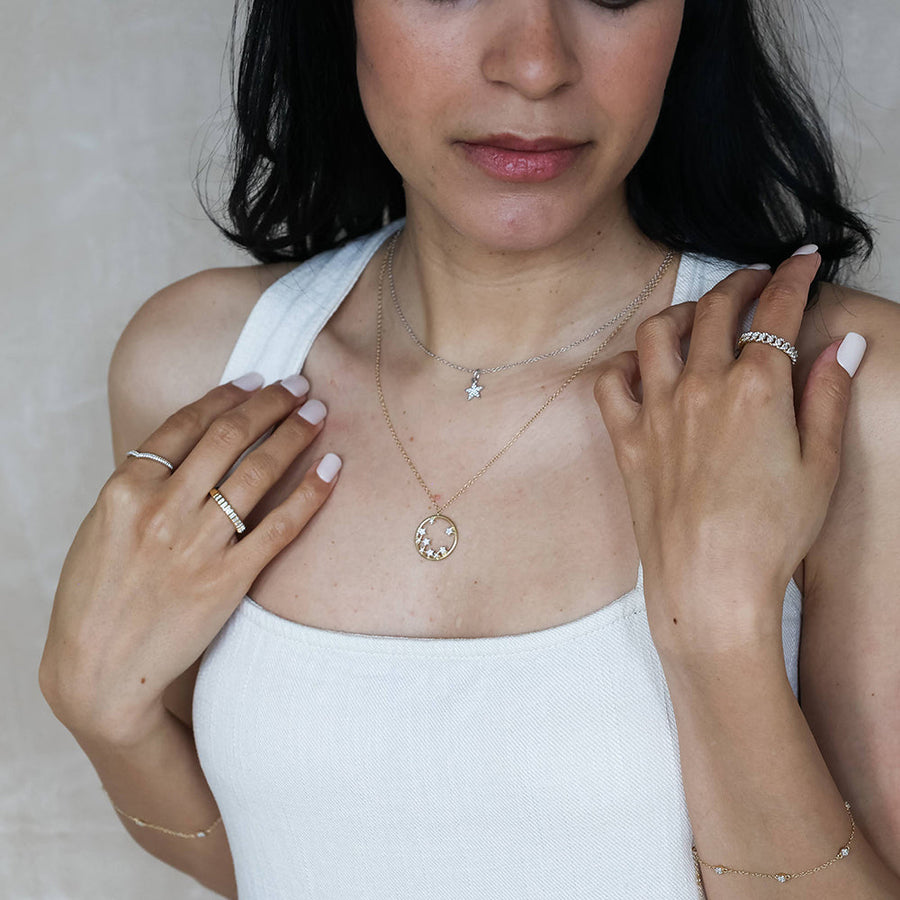14kt Gold Climbing the Castillo Stackable Ring