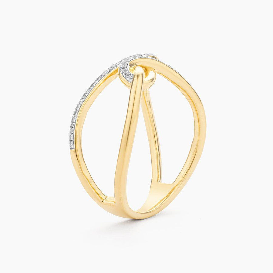 diamond love knot ring 