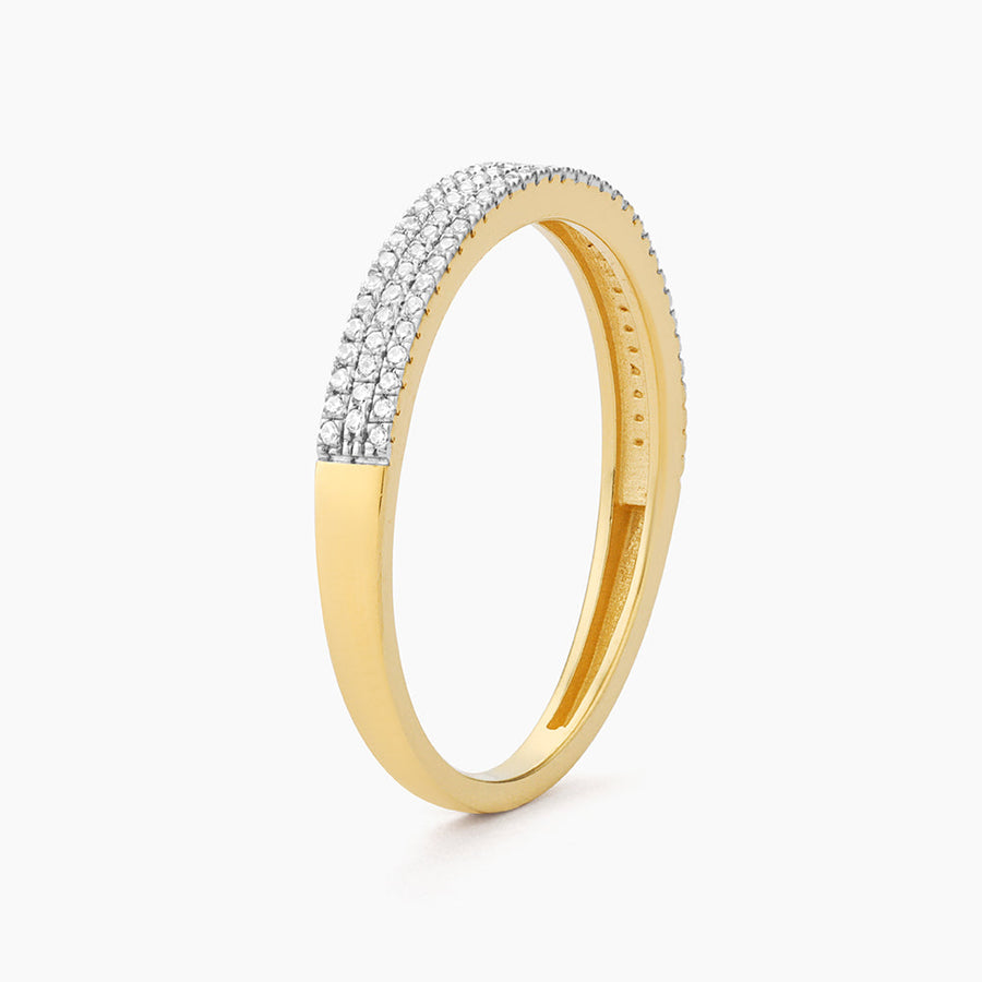 14kt Gold Triple Row Stackable Ring
