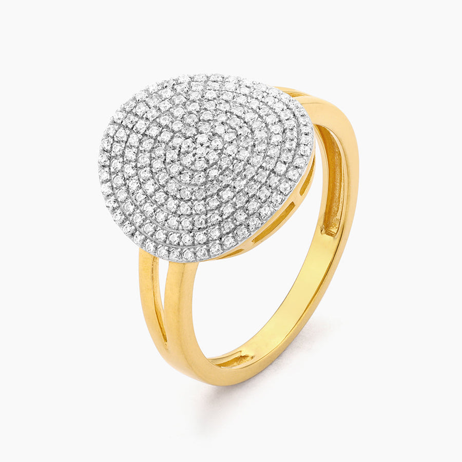 14kt Gold Right Round Statement Ring