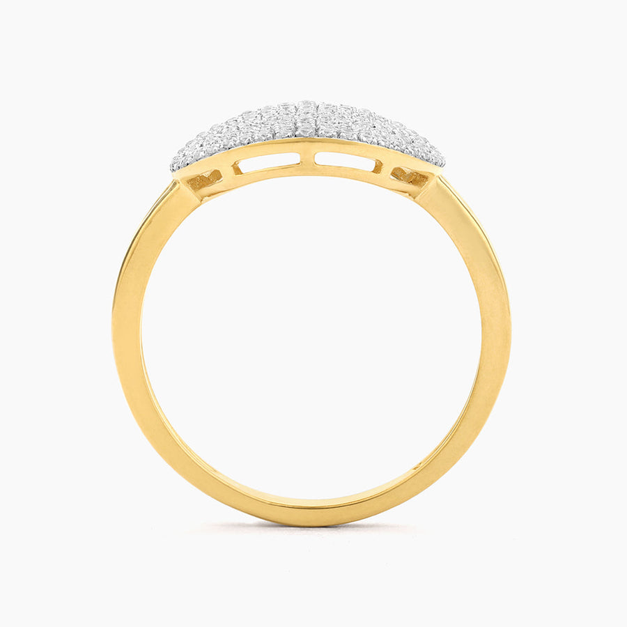 14kt Gold Right Round Statement Ring