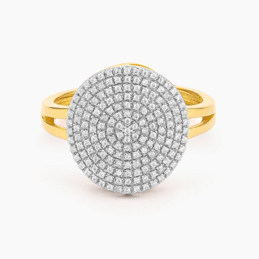 14kt Gold Right Round Statement Ring
