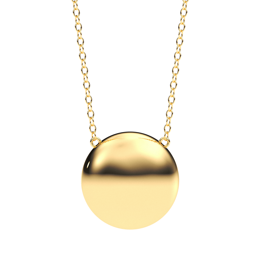 Hello Ella Sphere Pendant Necklace in Gold
