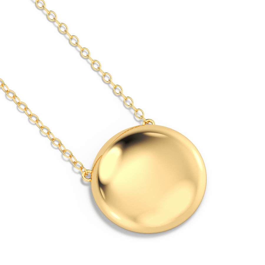Hello Ella Sphere Pendant Necklace in Gold