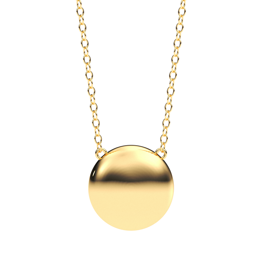 Hello Ella Sphere Pendant Necklace in Gold