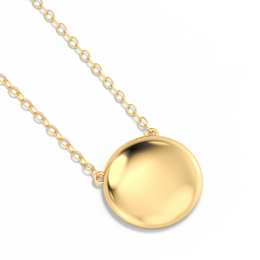 Hello Ella Sphere Pendant Necklace in Gold