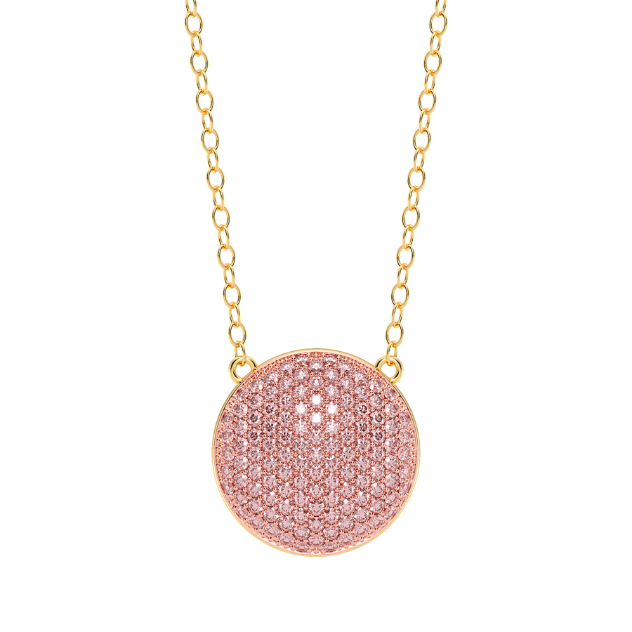Hello Ella Sphere Pendant Necklace in Pink
