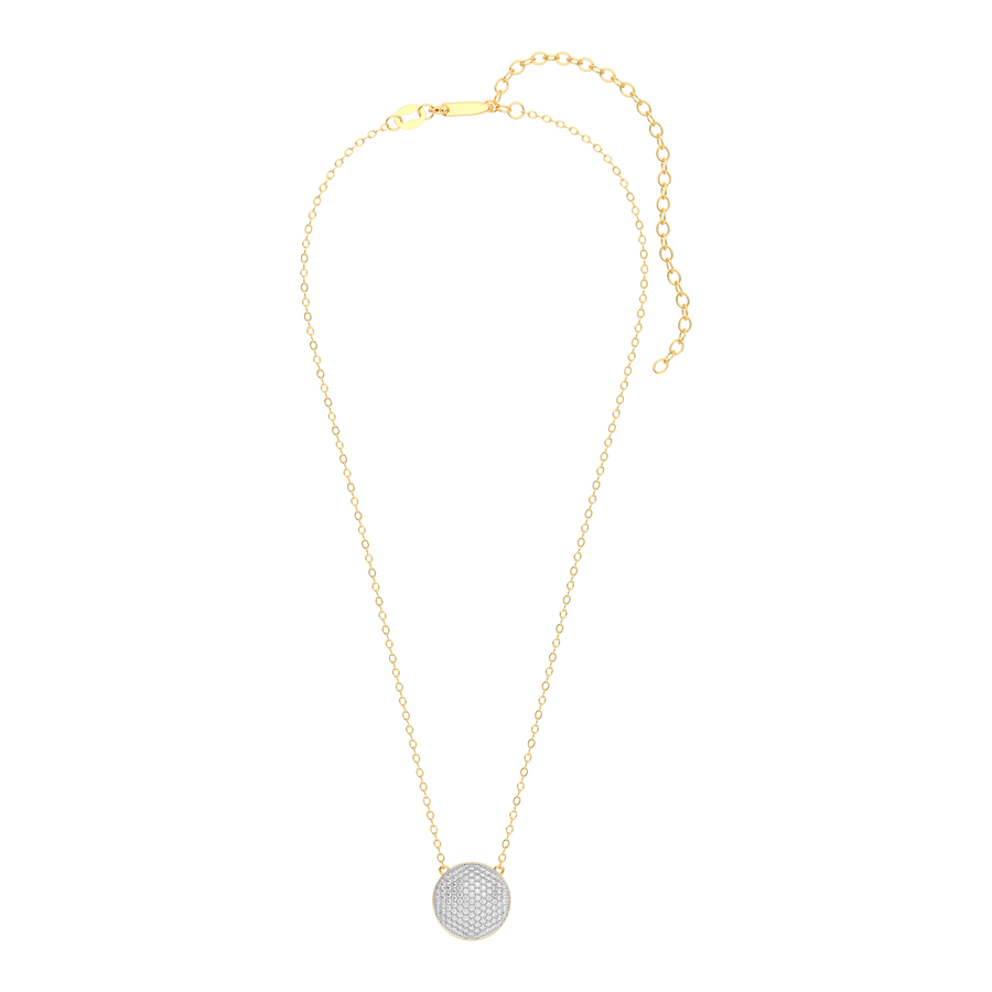 Hello Ella Sphere Pendant Necklace in White