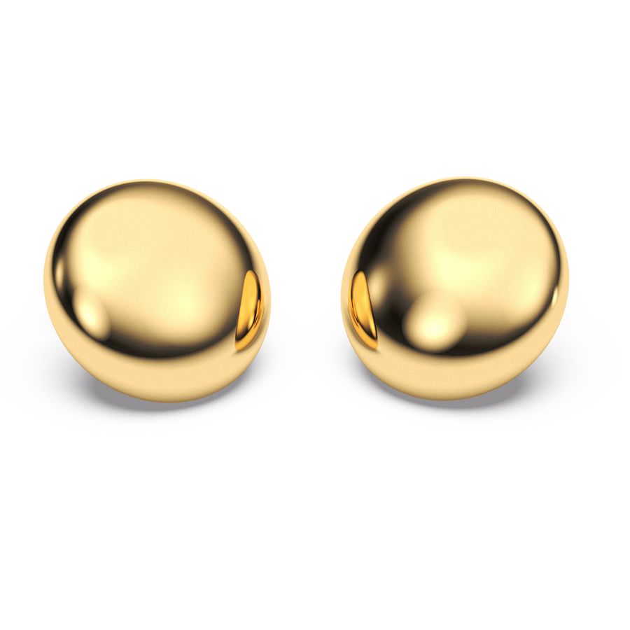 Hello Ella Sphere Studs in Gold