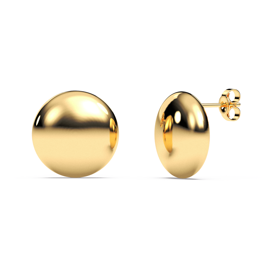 Hello Ella Sphere Studs in Gold