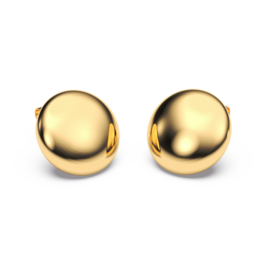 Hello Ella Sphere Studs in Gold