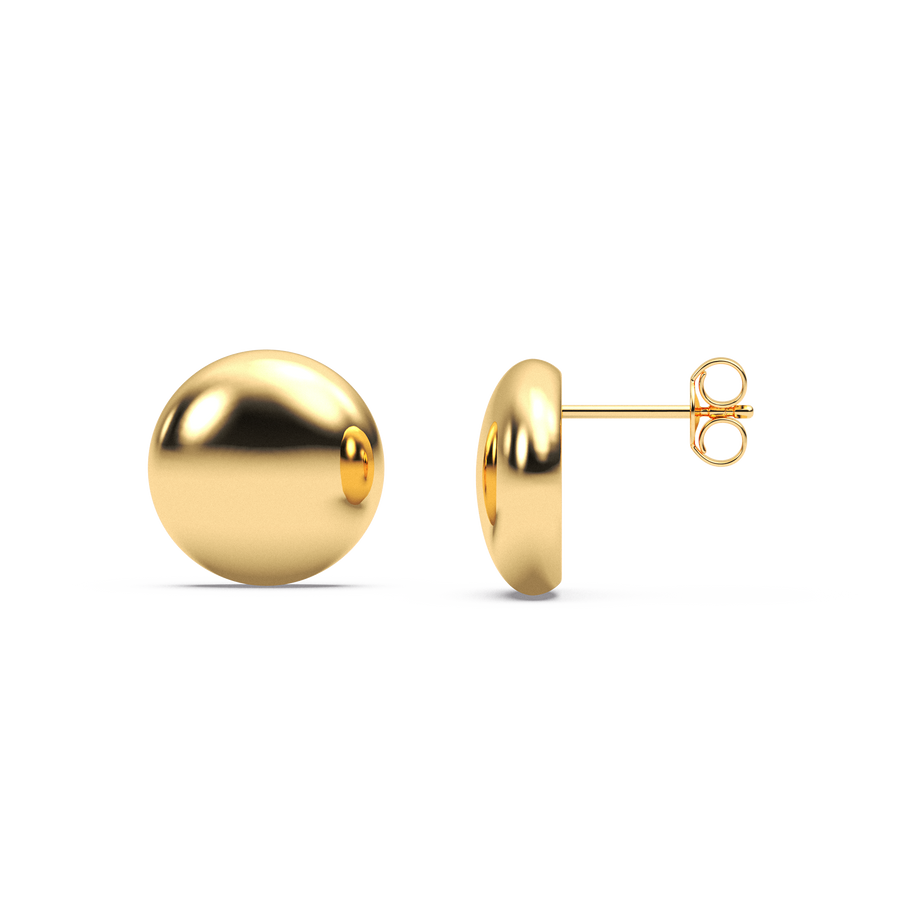 Hello Ella Sphere Studs in Gold