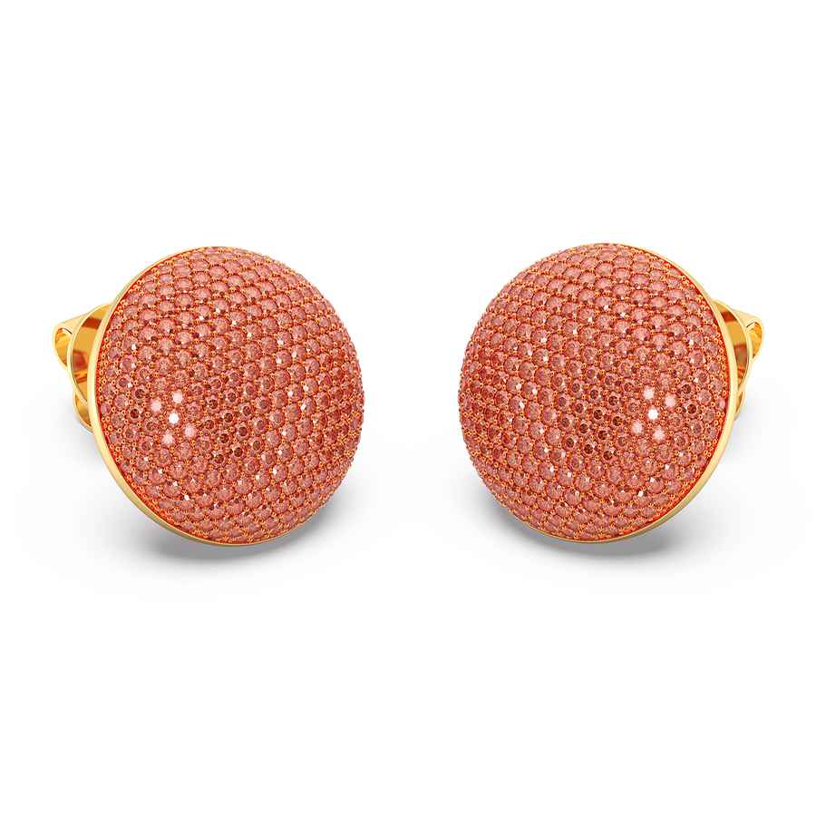 Hello Ella Sphere Studs in Orange