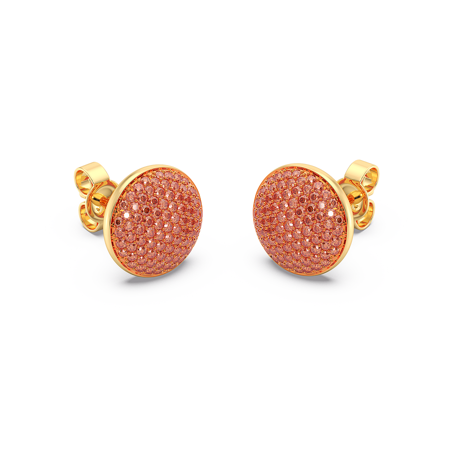 Hello Ella Sphere Studs in Orange
