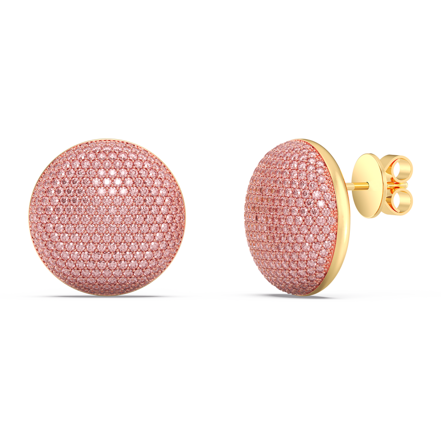 Hello Ella Sphere Studs in Pink