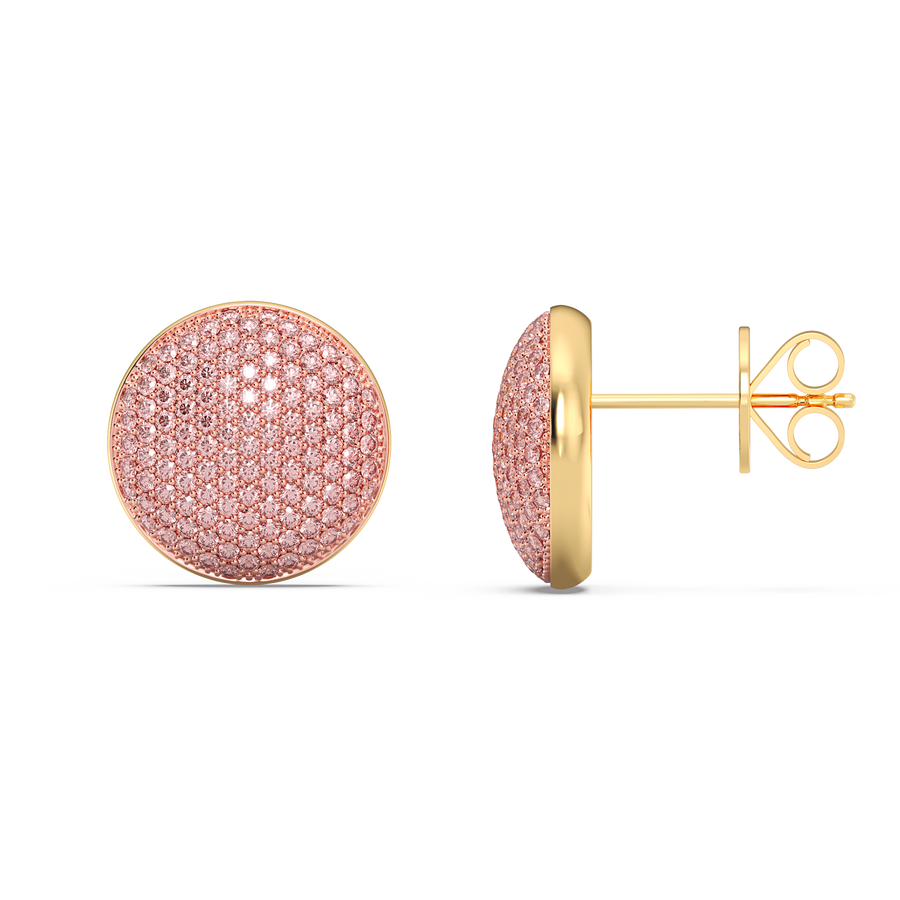Hello Ella Sphere Studs in Pink