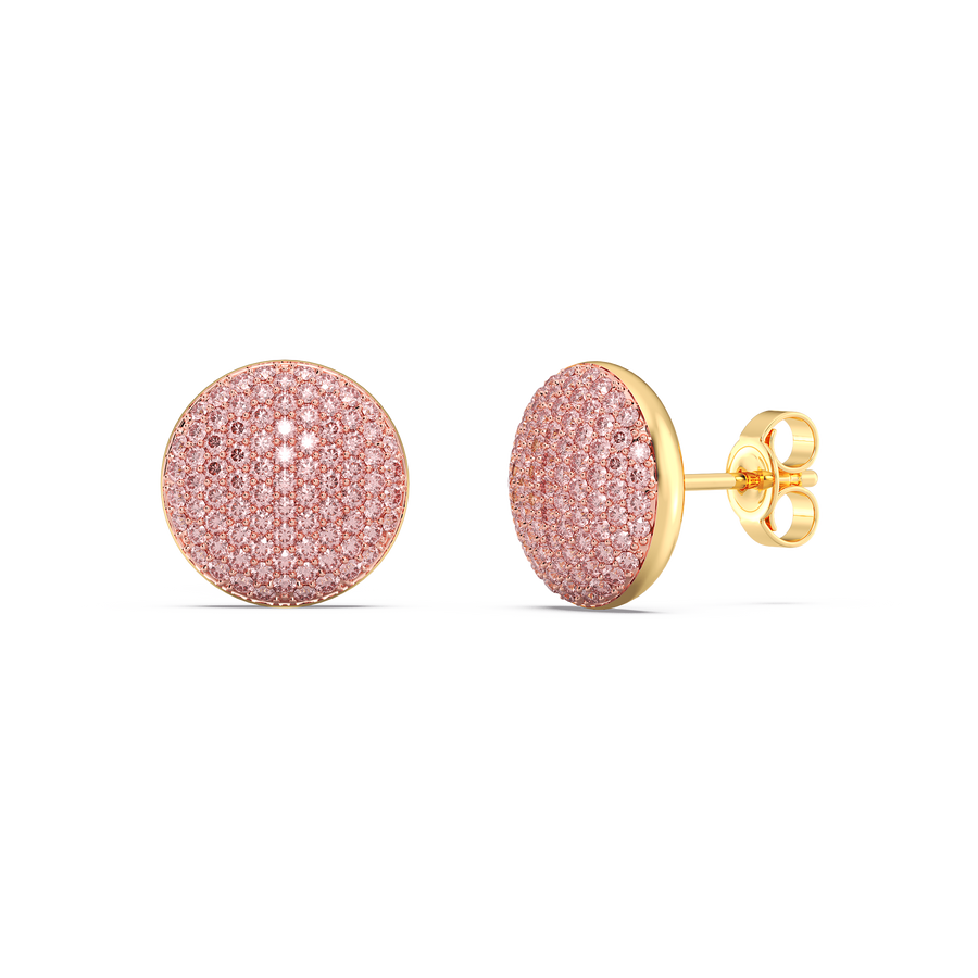 Hello Ella Sphere Studs in Pink