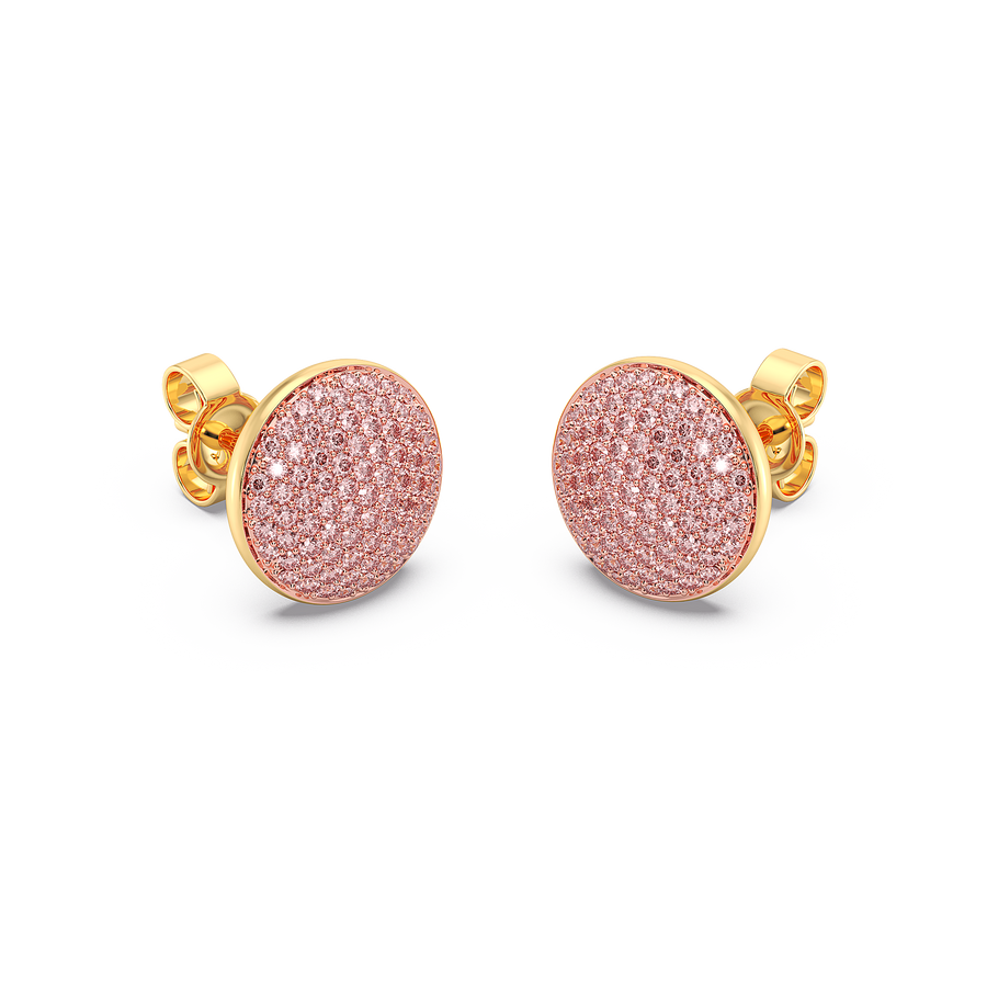 Hello Ella Sphere Studs in Pink