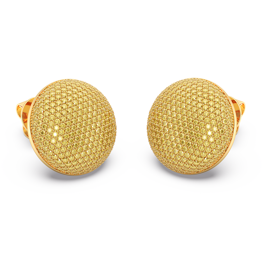 Hello Ella Sphere Studs in Yellow