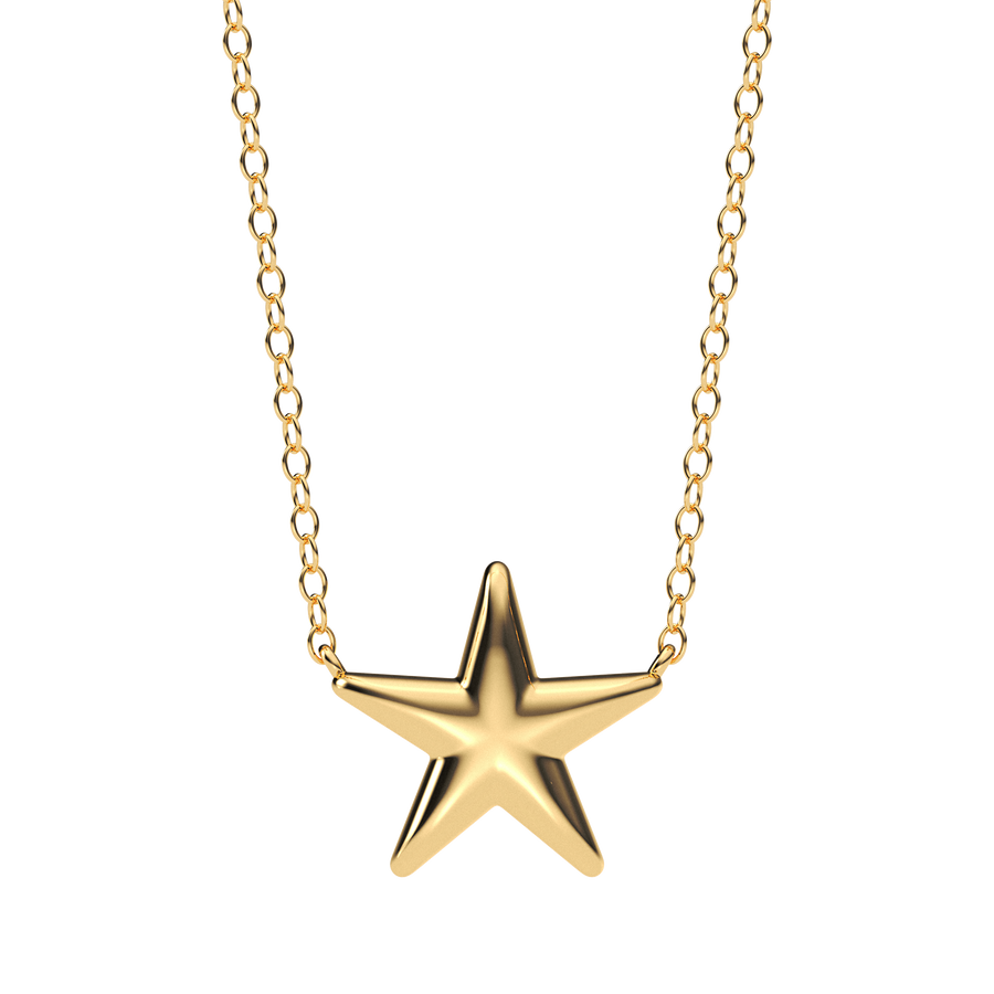 Hello Ella Star Pendant Necklace in Gold