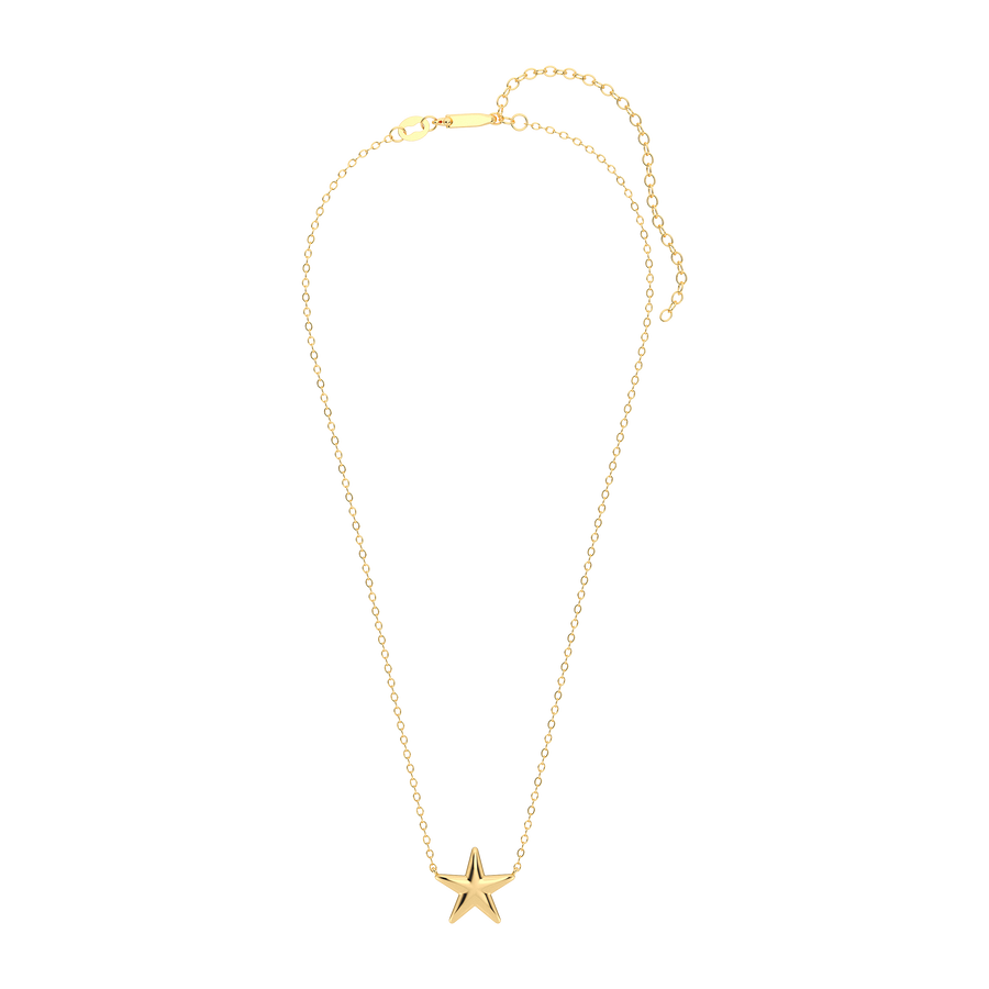Hello Ella Star Pendant Necklace in Gold