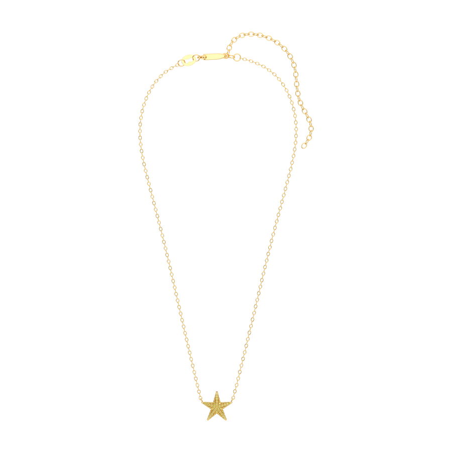 Hello Ella Star Pendant Necklace in Yellow