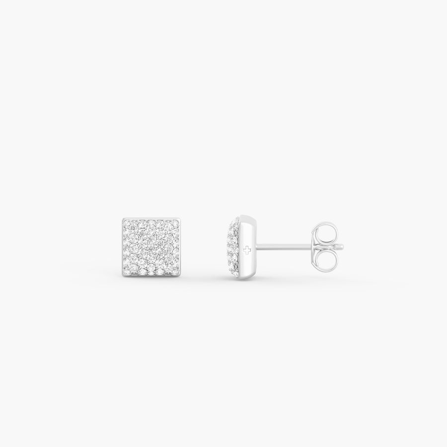 Two-Tone Community Studs in Silver