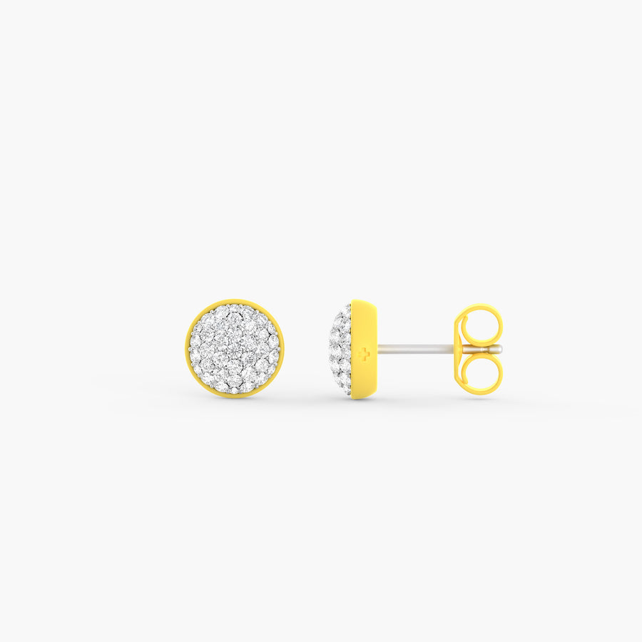 Two-Tone Unity Studs in Citrus