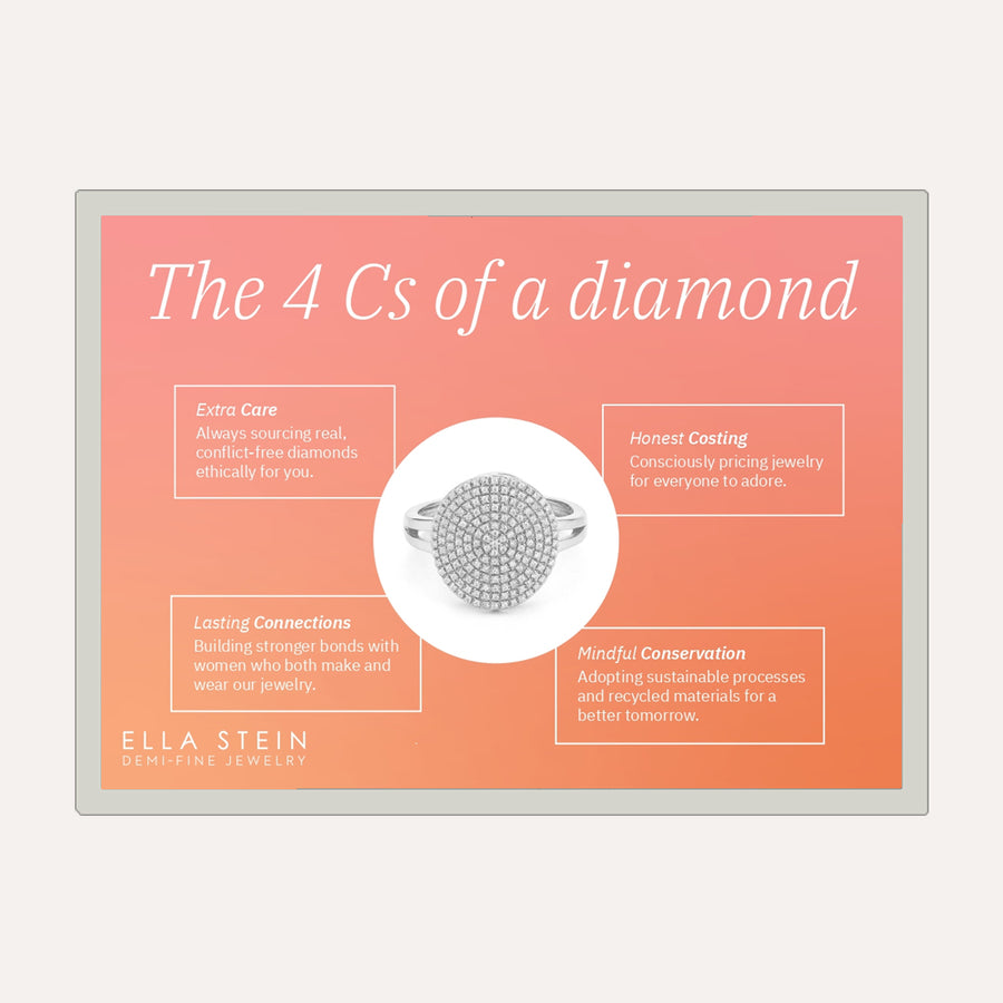 ELLA STEIN DIAMOND COLLECTION THE 4CS OF A DIAMOND FRAME 5X7