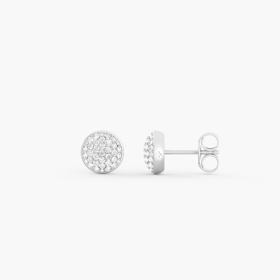 Two-Tone Unity Studs in Silver