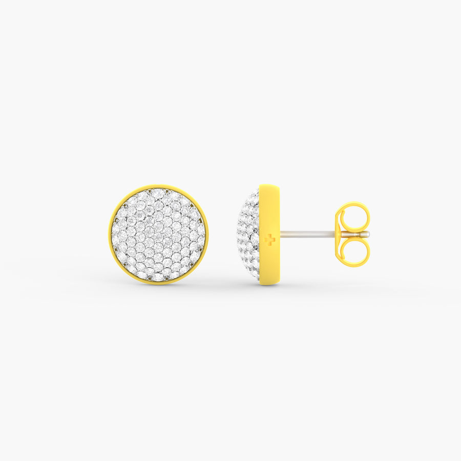 Two-Tone Unity Studs in Citrus