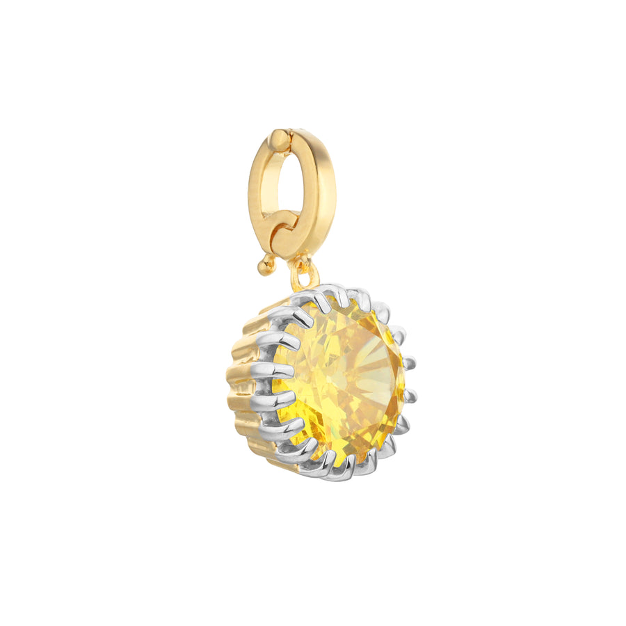 Yellow Topaz Birthstone Charm