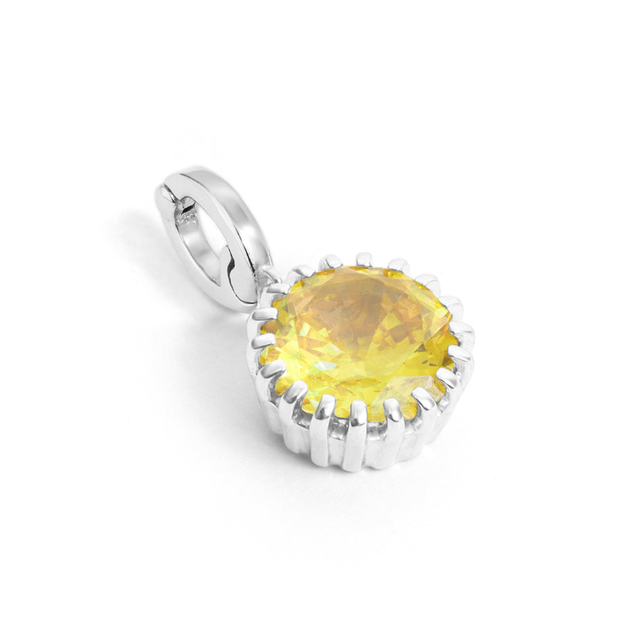 Yellow Topaz Birthstone Charm