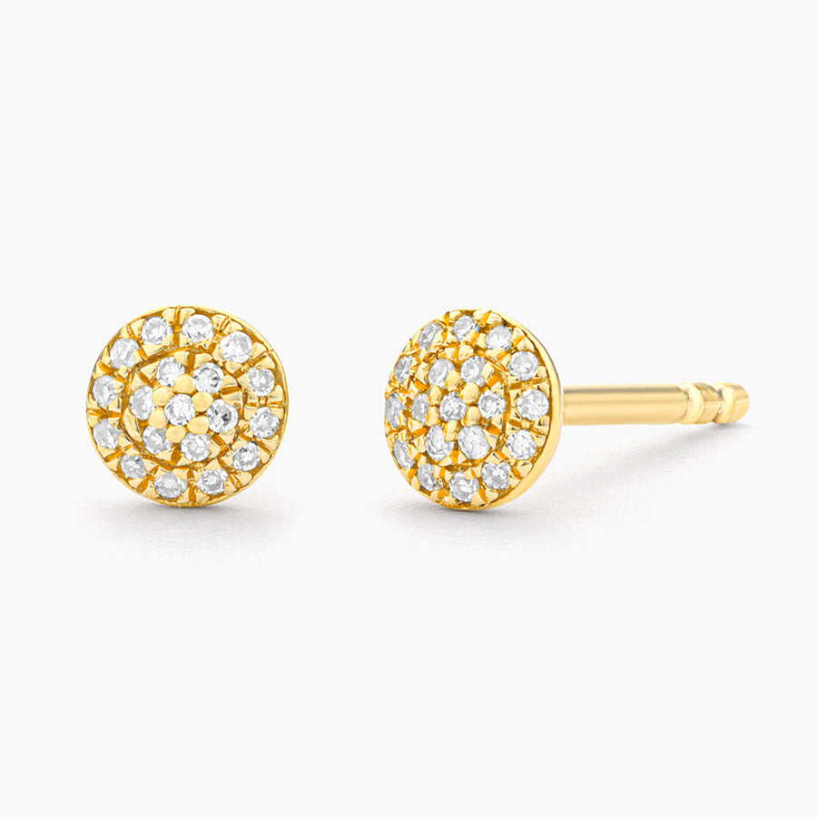 14kt Gold Round Stud Earrings
