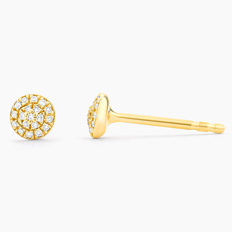 14kt Gold Round Stud Earrings