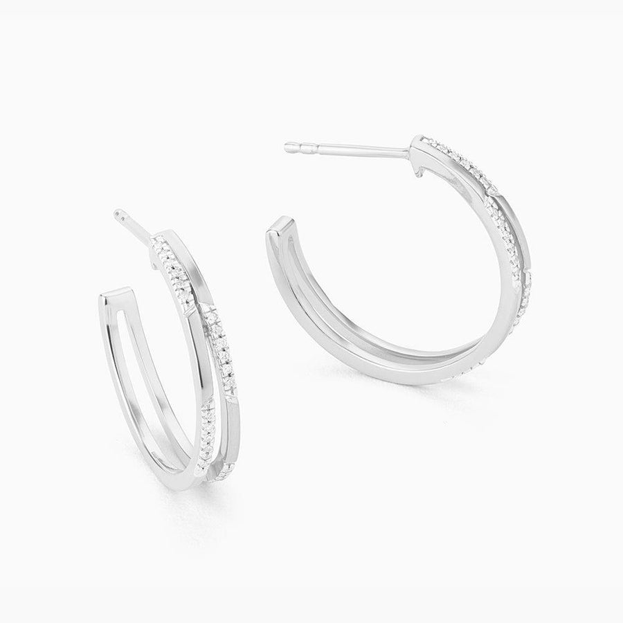 Alternate Bar Medium Hoop Earrings - Ella Stein 