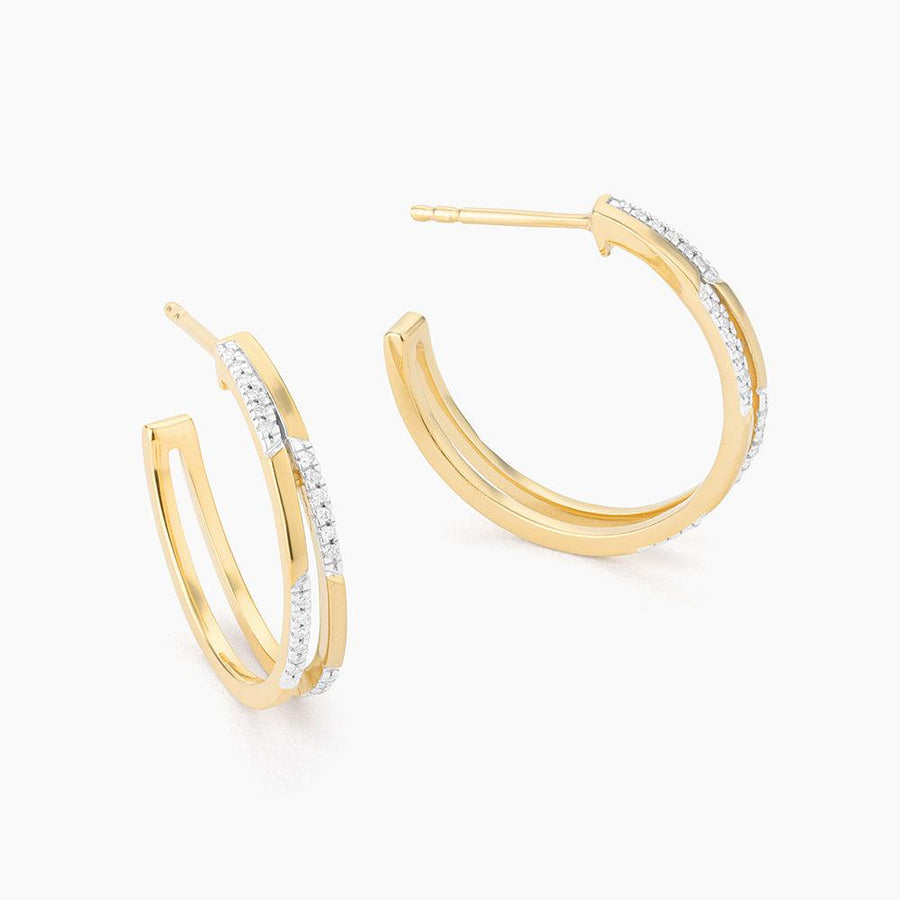 Bar hoop earrings