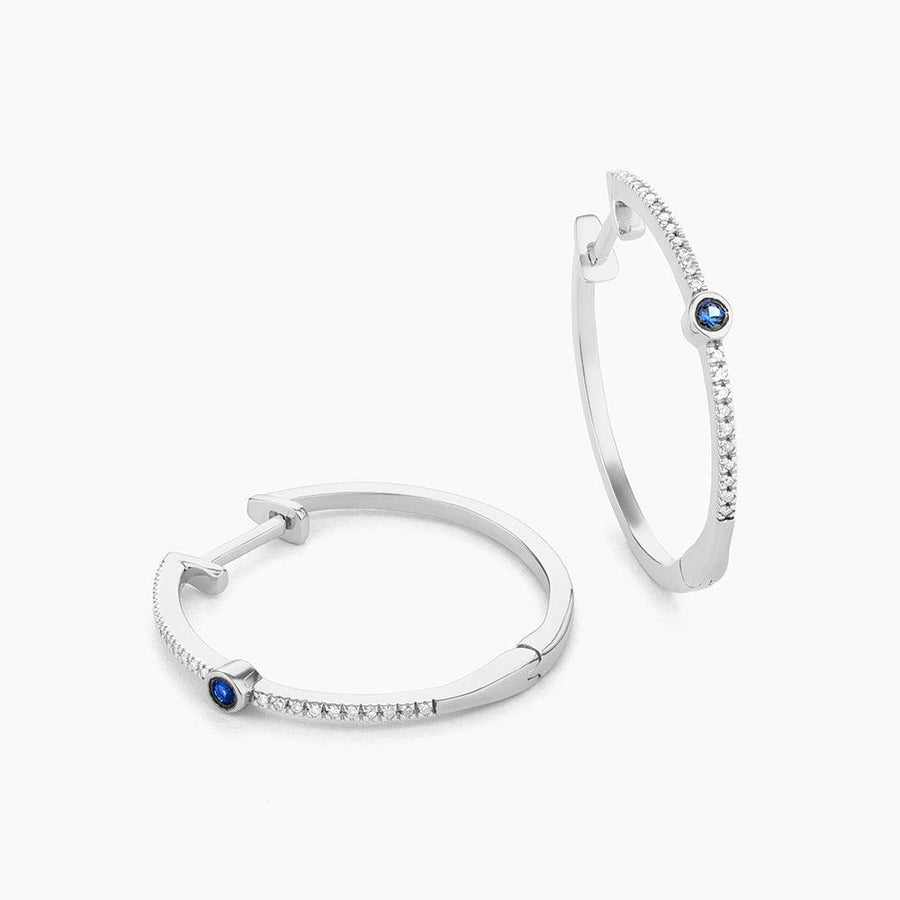 blue diamond drop earrings