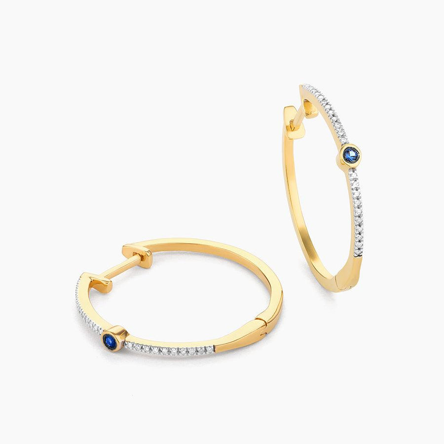 Drop Of Blue Hoop Earrings - Ella Stein 