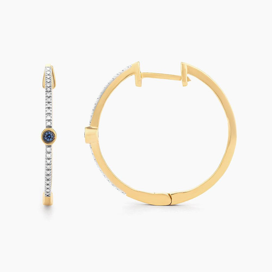 Drop Of Blue Hoop Earrings - Ella Stein 