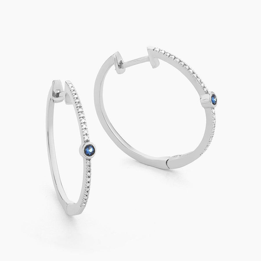 Drop Of Blue Hoop Earrings - Ella Stein 