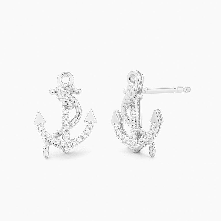 anchor stud earrings