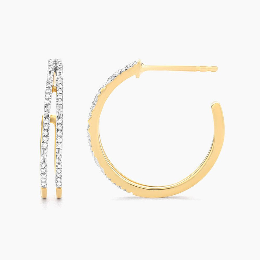 Double Bar Small Hoop Earrings - Ella Stein 